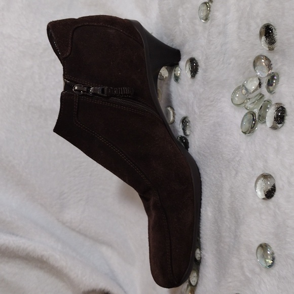 EUC PRADA Brown Suede Ankle  Booties - Picture 6 of 14